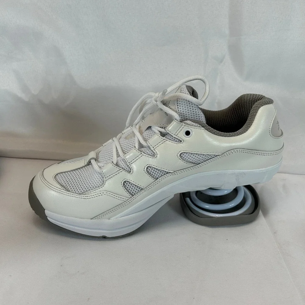 Z-Coil Freedom Classic-SR White Grey Spring Orthopedic Shoes Womens 10